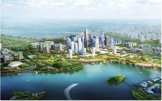 Overlooking view of Zhengding New District