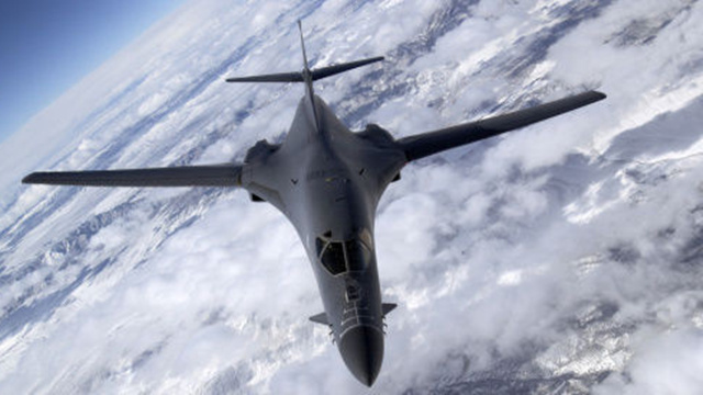 Us B-1B bomber (data map)